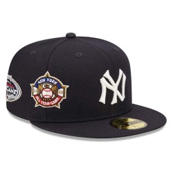 New Era 59Fifty Cooperstown Multi Patch Fitted Cap Navy