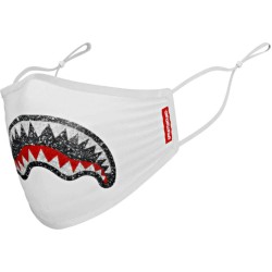 Sprayground Face Mask Trinity Crystal Shark Άσπρο