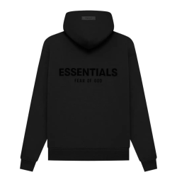 Fear of God Essentials Hoodie Stretch Limo Μαύρο