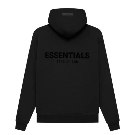 Fear of God Essentials Hoodie Stretch Limo Μαύρο