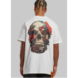 Forgotten Faces Overgrown Skull Oversize White