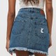 Karl Kani OG Denim Skirt Vintage Μπλε