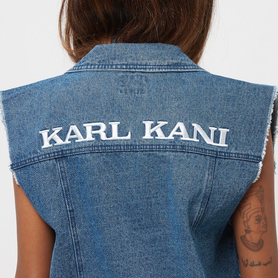 Karl Kani OG Denim Vest Vintage Μπλε
