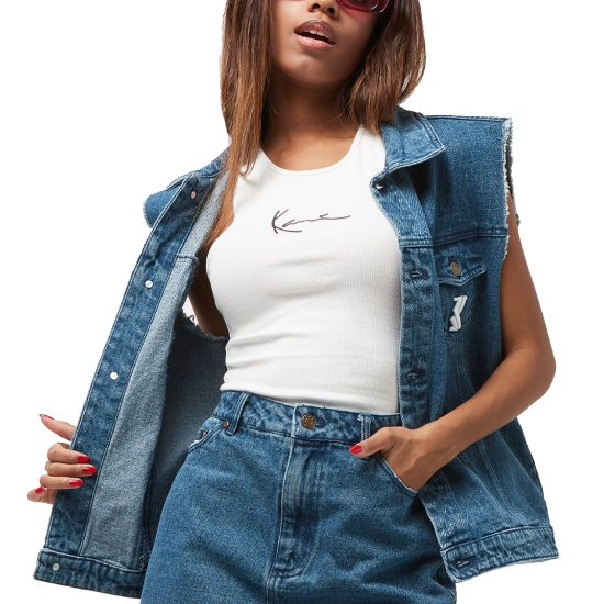 Karl Kani OG Denim Vest Vintage Μπλε