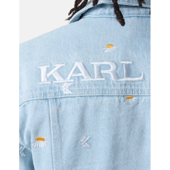 Karl Kani DAISY TRUCKER JACKET UNISEX Μπλε