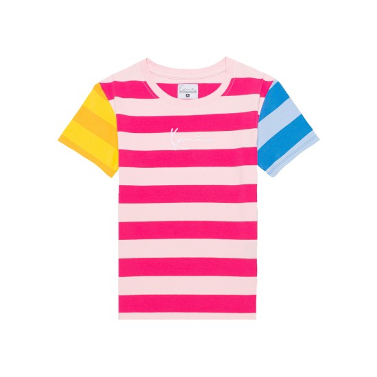 Karl Kani Signature Block Stripe Tee Πολύχρωμο