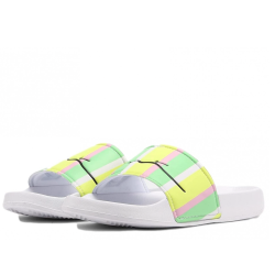 KARL KANI SIGNATURE PINSTRIPE POOL SLIDES Πράσινο Πολύχρωμο