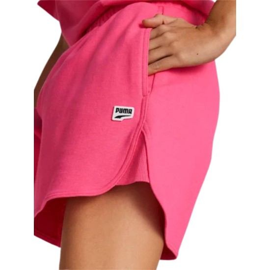 Puma Downtown High Waisted Shorts Ροζ
