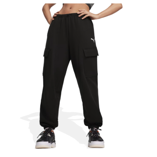 Puma Dare To Relaxed Cargo Sweatpants – Black Μαύρο