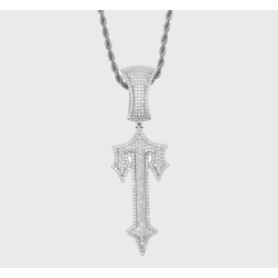 Iced Out Trapstar Irongate Chain Necklace