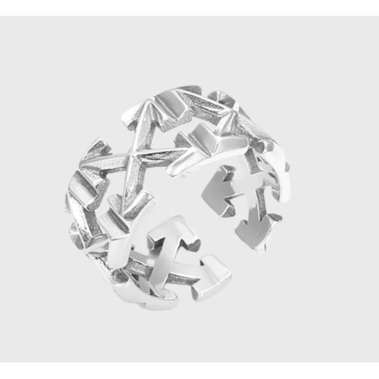 HYPER Multi Arrow Ring Silver