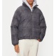Karl Kani RETRO CRACKLE PRINT PUFFER JACKET Γκρί