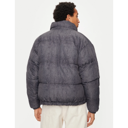 Karl Kani RETRO CRACKLE PRINT PUFFER JACKET Γκρί
