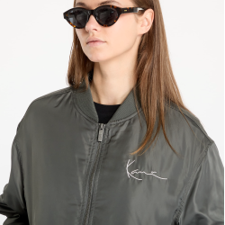 Karl Kani Chest Signature Bomber Jacket Γκρι