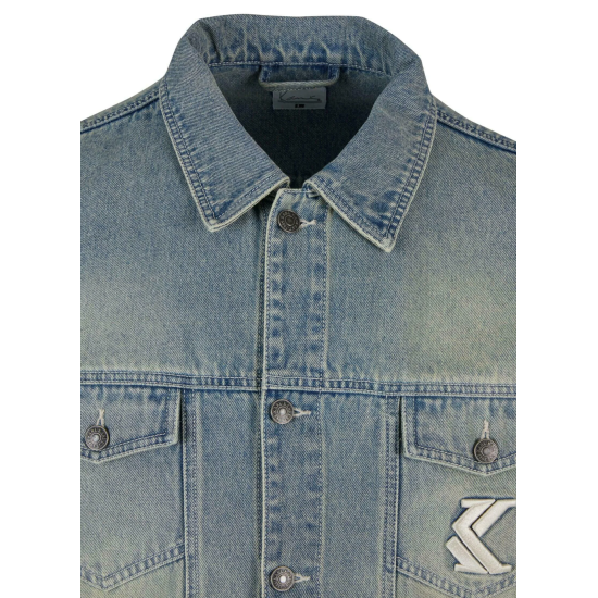KARL KANI Og Os Padded Denim Jacket Μπλε