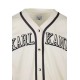 Karl Kani College Baseball shirt Off White/black Μπεζ