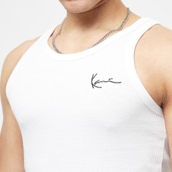 Karl Kani Chest Signature Essential Waffle Tanktop Άσπρο