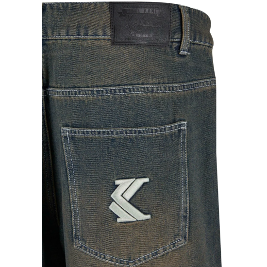 KARL KANI OG DENIM BAGGY JORTS Μπλε