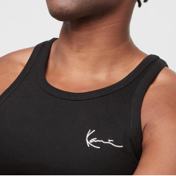 Karl Kani Chest Signature Essential Waffle Tanktop Μαύρο