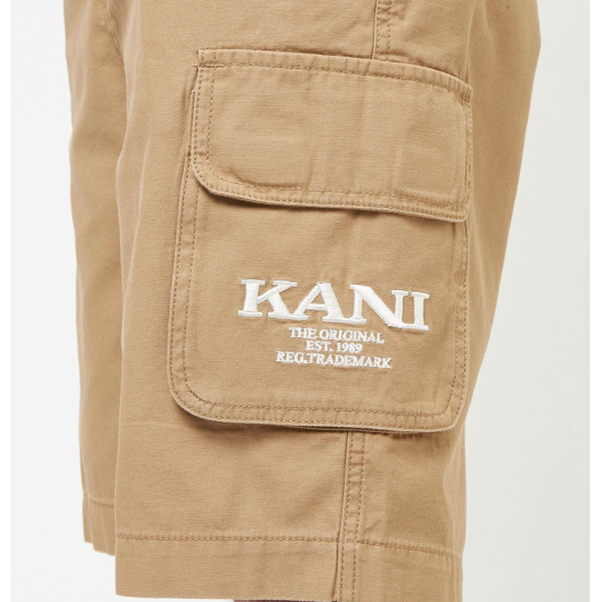 Karl Kani Retro Washed Cargo Shorts Μπεζ