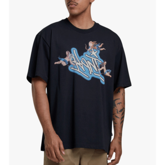 Karl Kani Woven Signature Airbrush Amor Tee Black Μαύρο