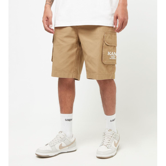 Karl Kani Retro Washed Cargo Shorts Μπεζ