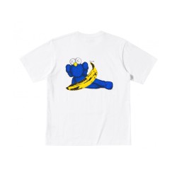 KAWS  Warhol UT Graphic T-Shirt White Blue Άσπρο