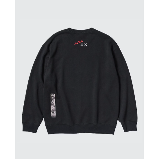 KAWS  Warhol Graphic Sweatshirt Black Μαύρο