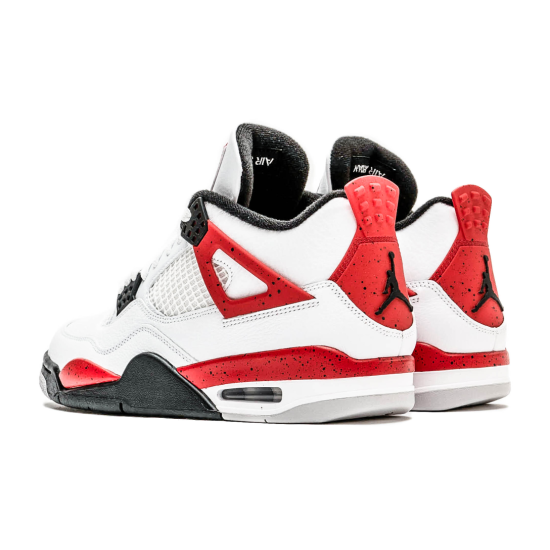 Jordan 4 Retro Red Cement  Άσπρο