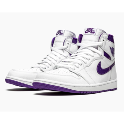Jordan 1 Retro High Court Purple Άσπρο Μωβ