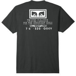 OBEY TWISTED PLEASURE PIGMENT T-SHIRT PIGMENT VINTAGE BLACK