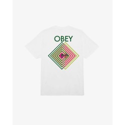 OBEY DOUBLE VISION CLASSIC T-SHIRT-WHITE