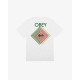 OBEY DOUBLE VISION CLASSIC T-SHIRT-WHITE