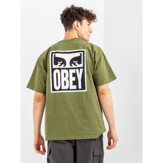 OBEY EYES ICON 2 HEAVY WEIGHT CLASSIC BOX TEE Πράσινο