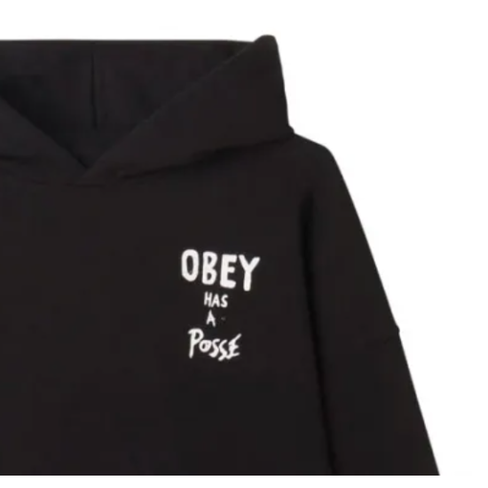 Obey Posse Extra Heavy Ηoodie Μαύρο