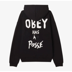 Obey Posse Extra Heavy Ηoodie Μαύρο
