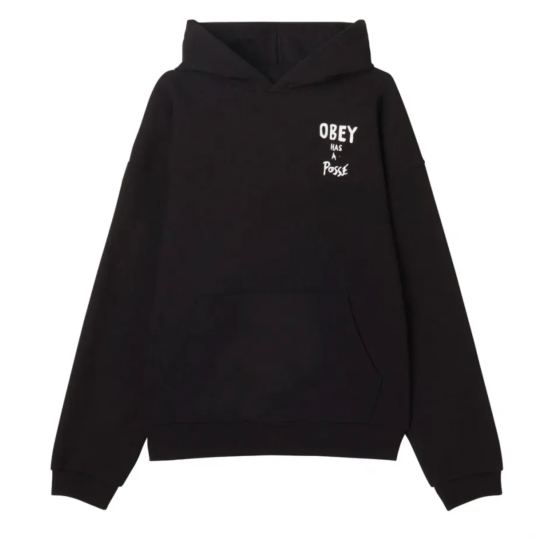Obey Posse Extra Heavy Ηoodie Μαύρο