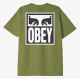 OBEY EYES ICON 2 HEAVY WEIGHT CLASSIC BOX TEE Πράσινο