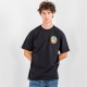 OBEY T SHIRTS OPEN EYES OPEN MINDS OPEN LOTUS CLASSIC TEE - ΜΑΥΡΟ