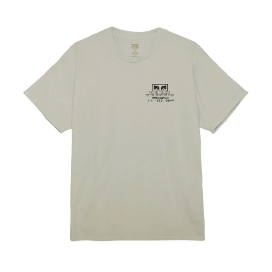 OBEY TWISTED PLEASURE CLASSIC PIGMENT TEE GREY