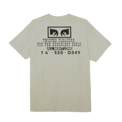 OBEY TWISTED PLEASURE CLASSIC PIGMENT TEE GREY
