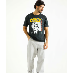 OBEY LEGALIZE IT PIGMENT T-SHIRT PIGMENT VINTAGE BLACK