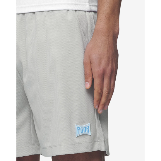 PEGADOR SUTRO MESH SHORTS PEARL GREY