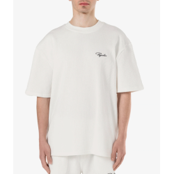 PEGADOR Signar Oversized Rib Tee Washed Warm White Άσπρο