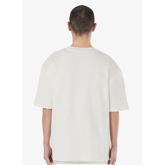 PEGADOR Signar Oversized Rib Tee Washed Warm White Άσπρο