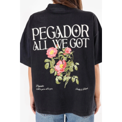 PEGADOR Beali Oversized Tee Vintage Black Μαύρο