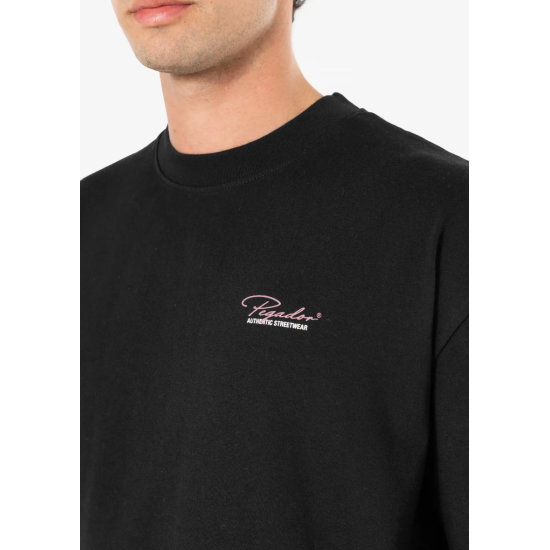 PEGADOR Carillo Oversized Tee Washed Black Μαύρο