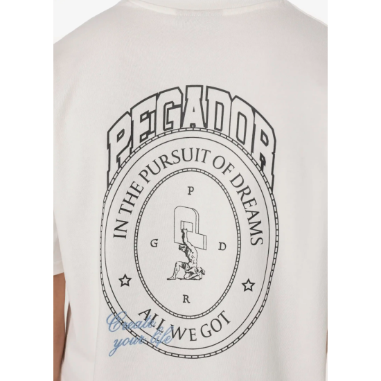 Pegador Crego Oversized Tee Washed Warm White Άσπρο