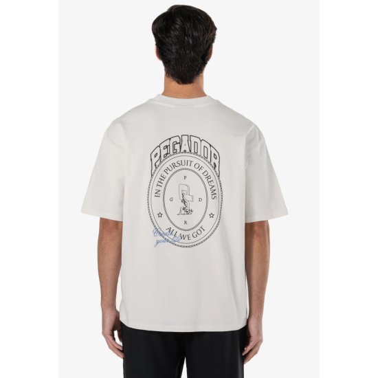 Pegador Crego Oversized Tee Washed Warm White Άσπρο