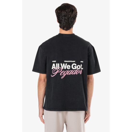 PEGADOR Colfa Oversized Tee Μαύρο